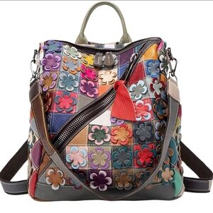 Floral Patchwork Women's Backpack ❤️ You will LOVE this Shouldwr Bag/backpK